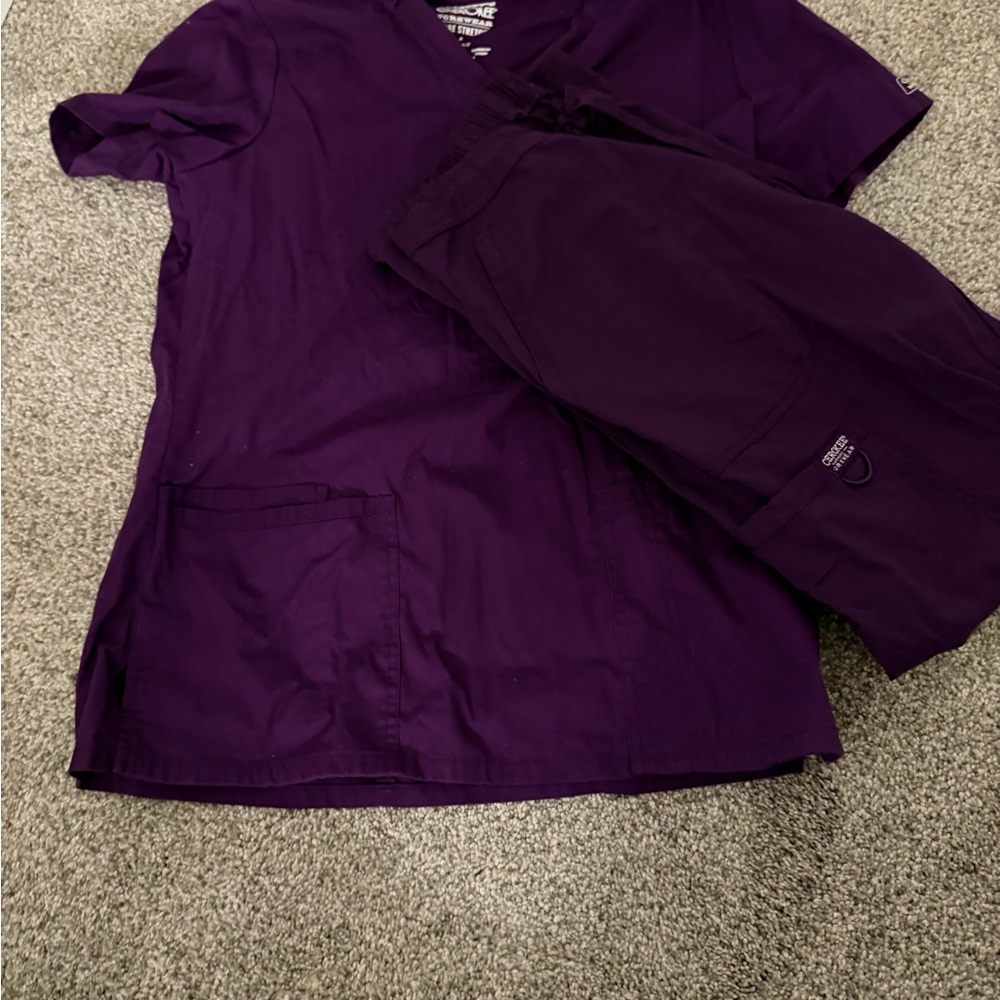 Women's Purple Scrub Set